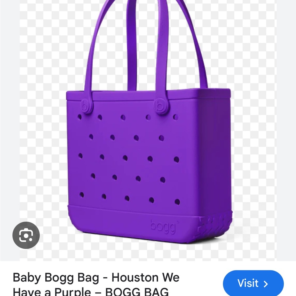 BOGG BAG purple Extra Large Tote with Perforated Design